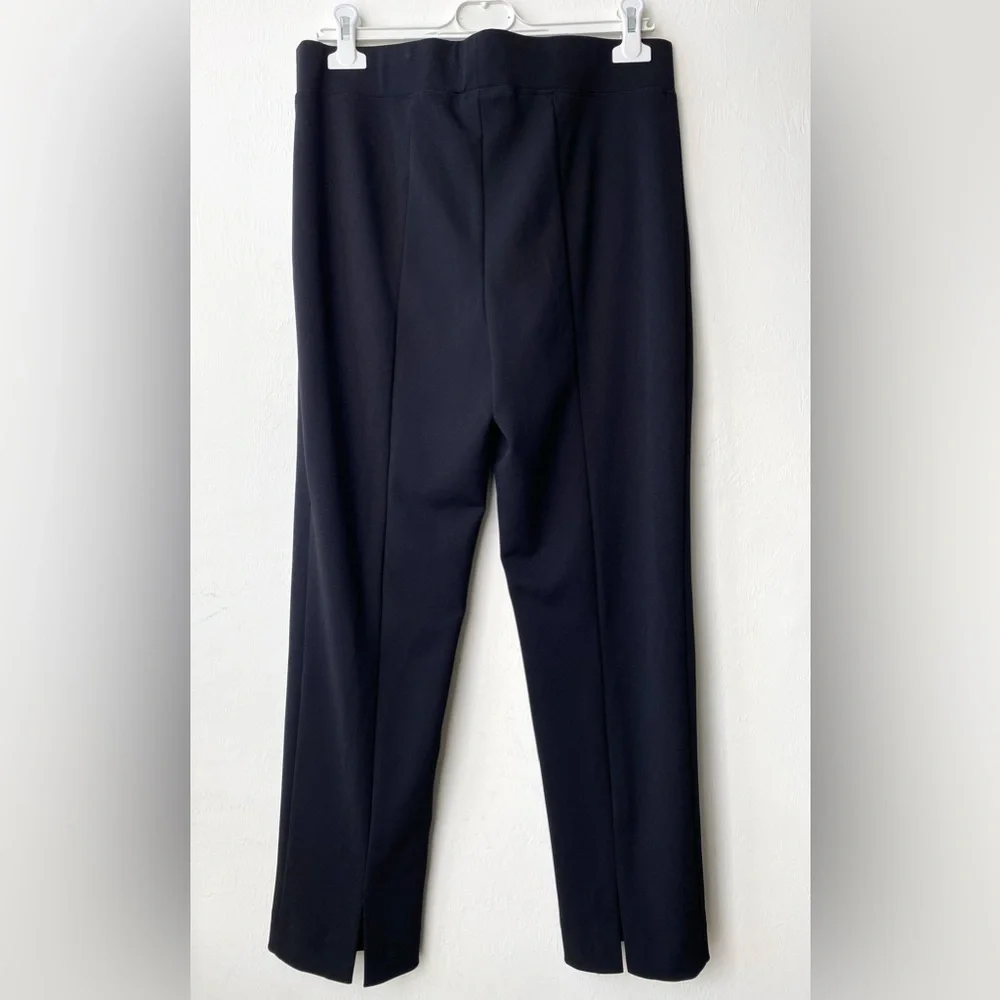 JOSEPH RIBKOFF Back Slit Classic Black Slim Fit Pull On Ankle Pants, size 12 - Picture 7 of 11